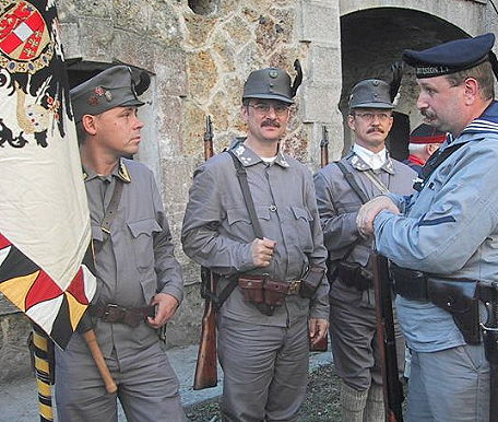 Reenactment Fort Montbre Frankreich
